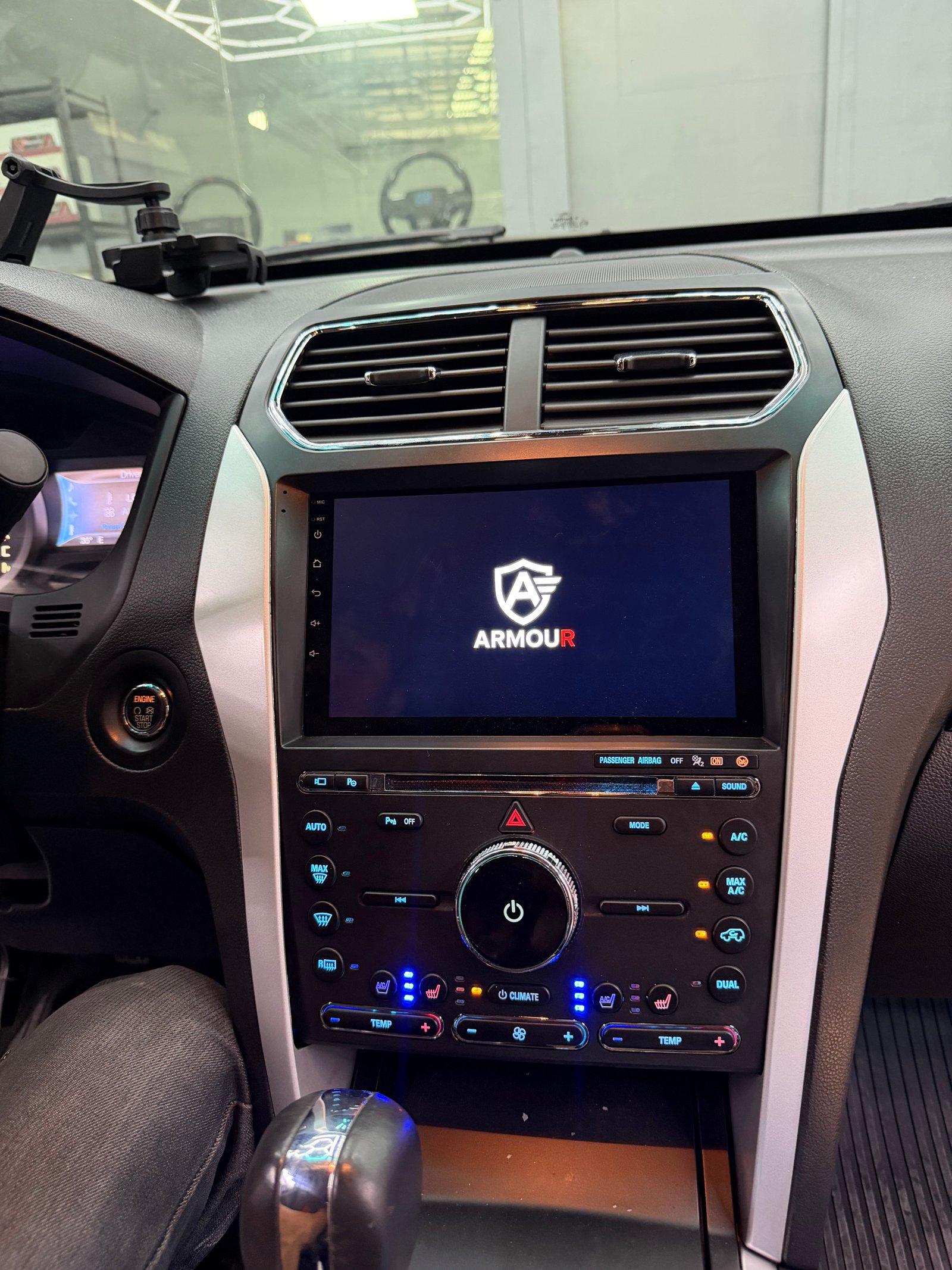 Armour package 3 head unit and included installation hardware