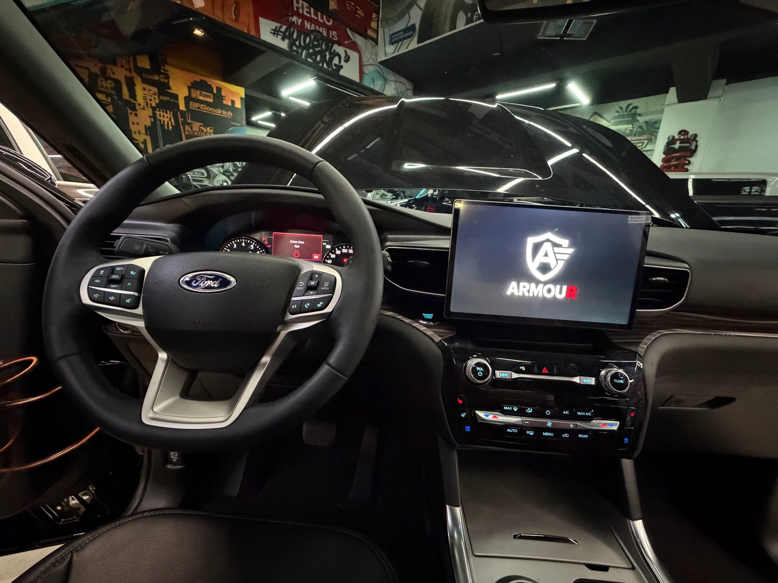 Armour package 4 head unit and included installation hardware